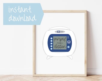 Pumped to be a Dietitian| Printable Wall Art | Instant Digital Download | Nutrition Office Decor | Clinical Registered Dietitian Gift