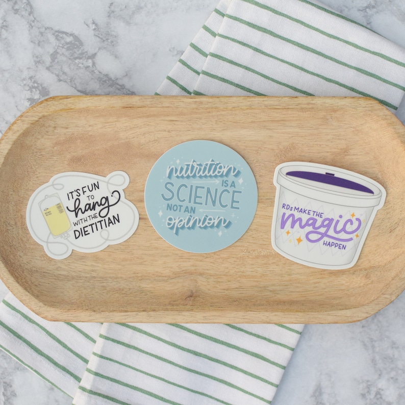 Preceptor Sticker Bundle of Registered Dietitian Stickers #2 | Water Bottle Decal ...