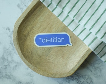 Dietitian Typo Correction Sticker | Dietitian Gift | Funny RD Decal | Not Dietician