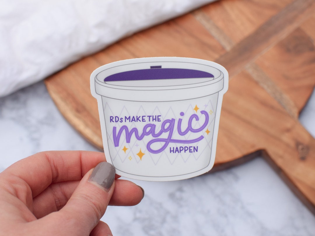 Rds Make the Magic Happen | Registered Dietitian Waterproof Sticker ...
