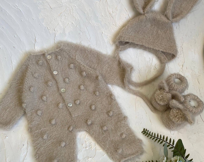Knitted baby clothes ,newborn Coming home outfit, gender neutral, newborn knit outfits, newborn sweater set , hospital outfit, new baby gift