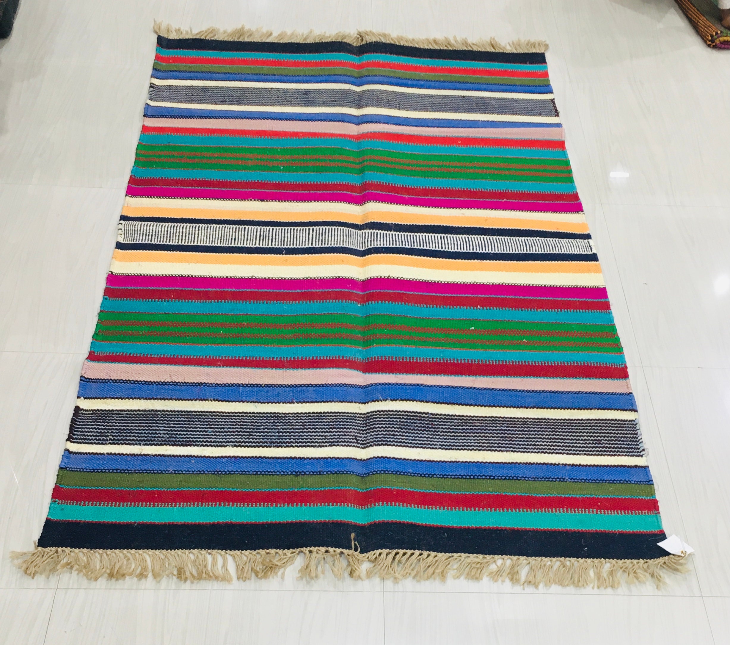 Indian Handmade Jute Jute Floor mat 100 Eco friendly jute Etsy