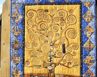 Wall Hanging, Tree of Life, Quilted