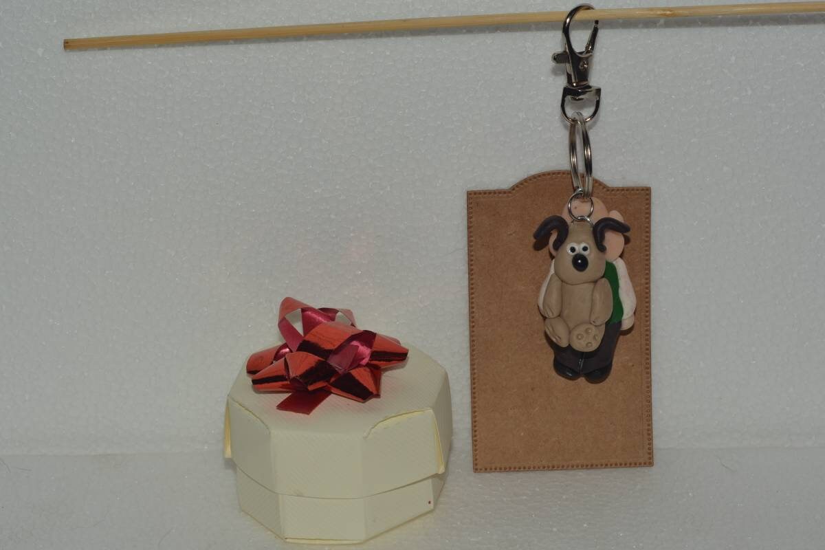 Handmade Wallace and Gromit Inspired Keyring Etsy UK