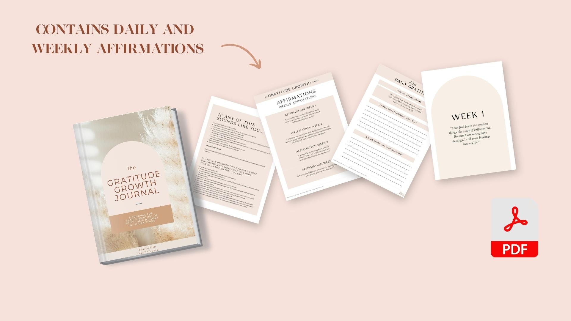 Gratitude Journal. DIGITAL Download. PDF. Printable Self Care - Etsy UK