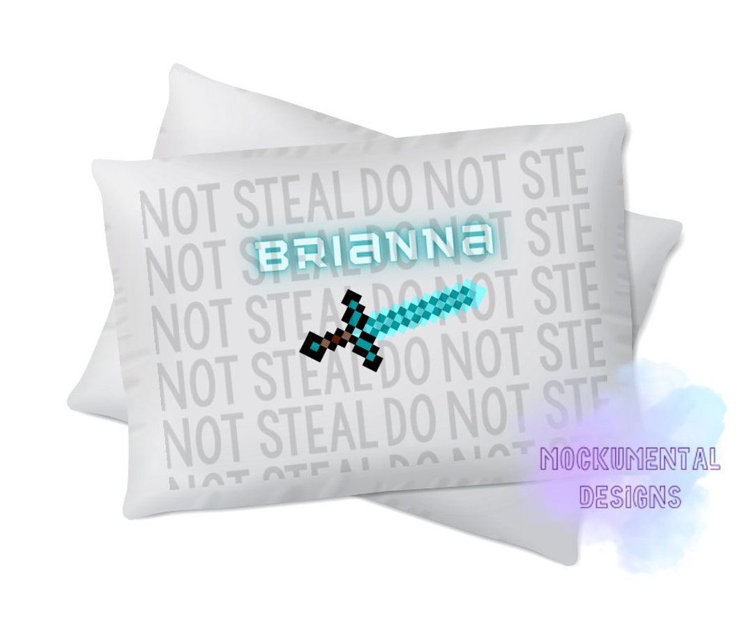 Minecraft Inspired Personalized Pillowcase Etsy