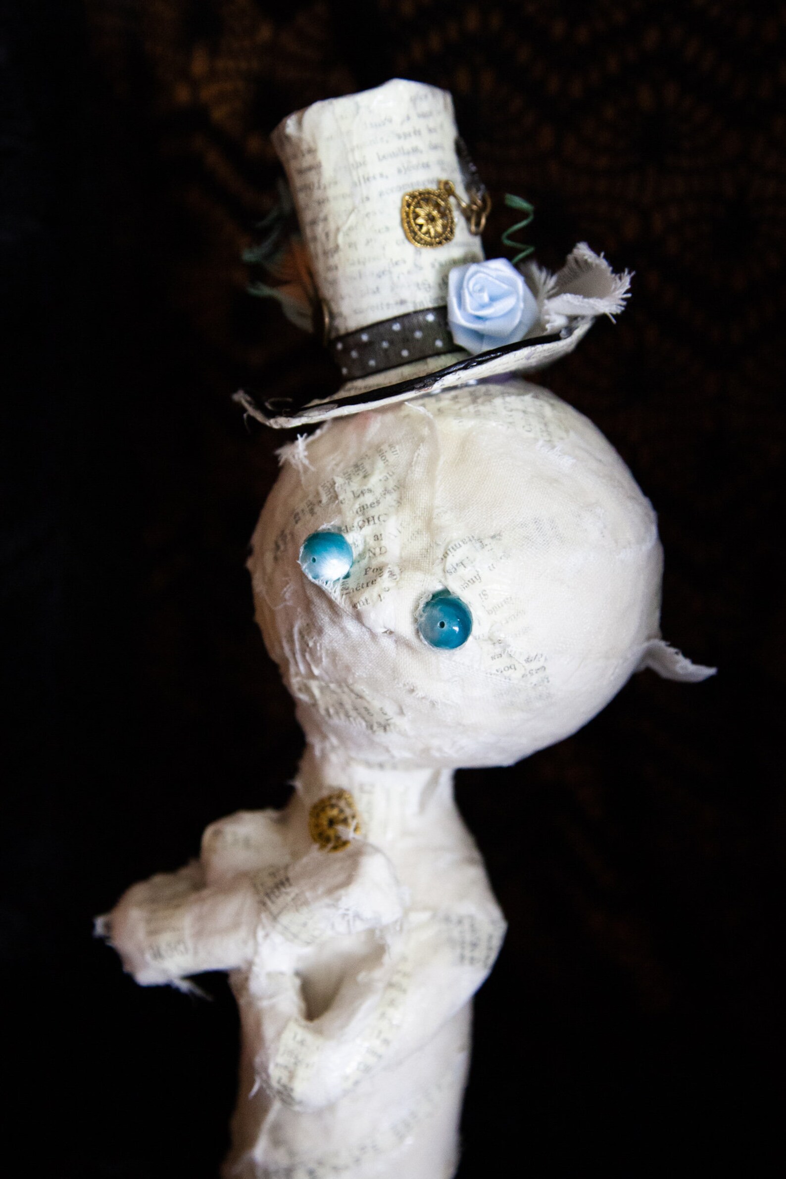 Steampunk Mummy Paper Mache Mummy Halloween Décor Etsy