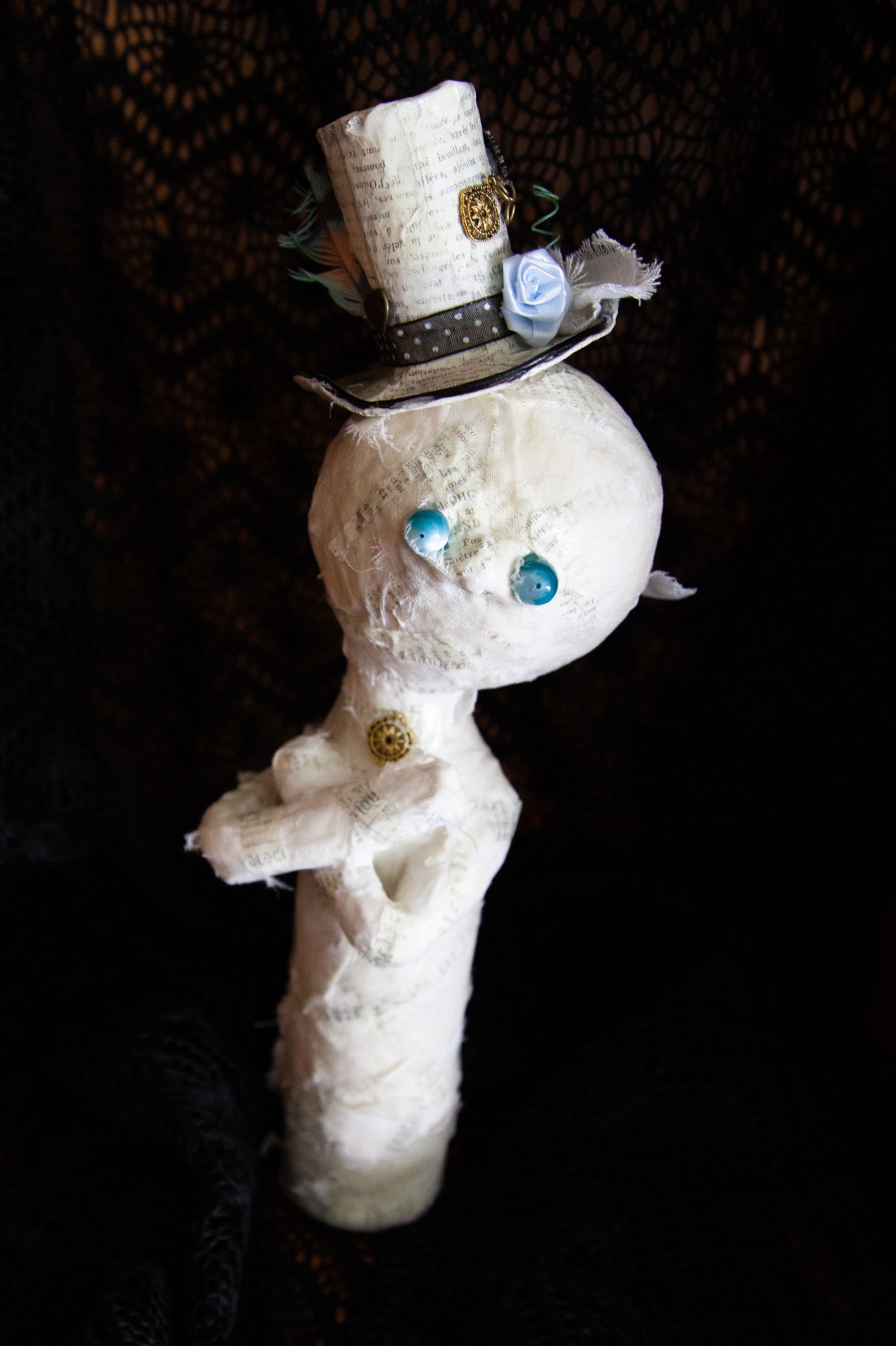 Steampunk Mummy Paper Mache Mummy Halloween Décor Etsy