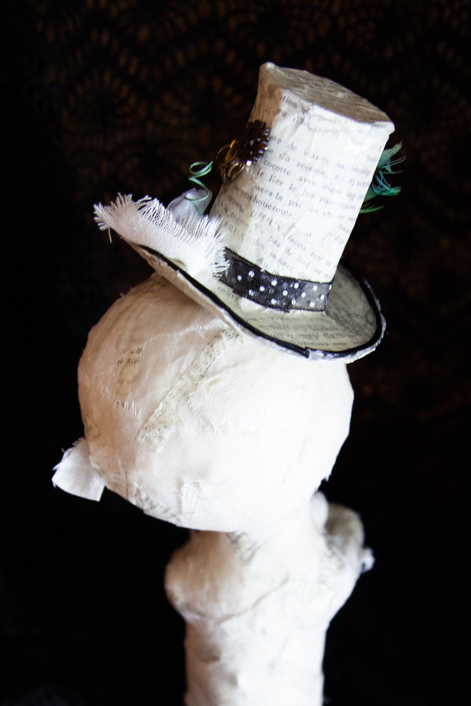 Steampunk Mummy Paper Mache Mummy Halloween Décor Etsy