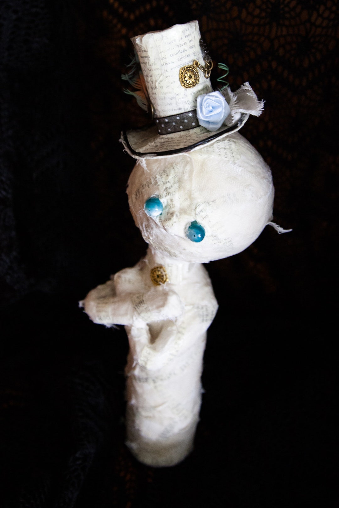 Steampunk Mummy Paper Mache Mummy Halloween Décor Etsy