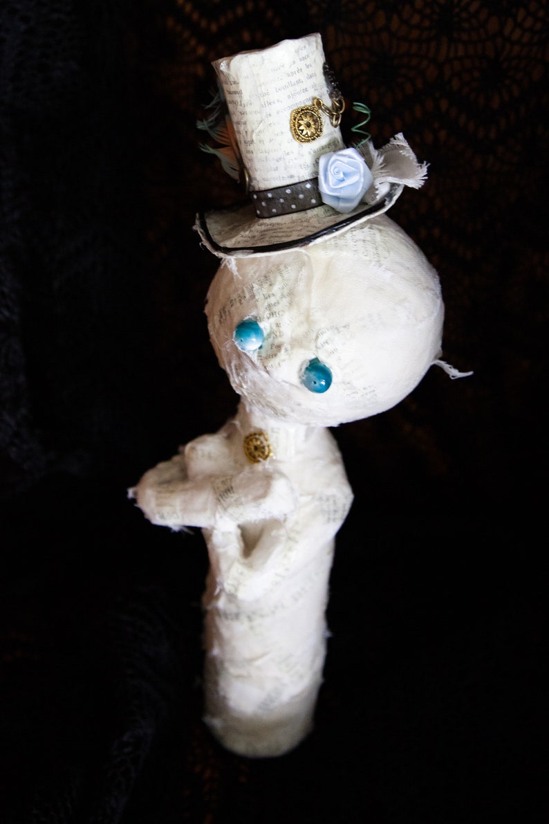 Steampunk Mummy Paper Mache Mummy Halloween Décor Etsy
