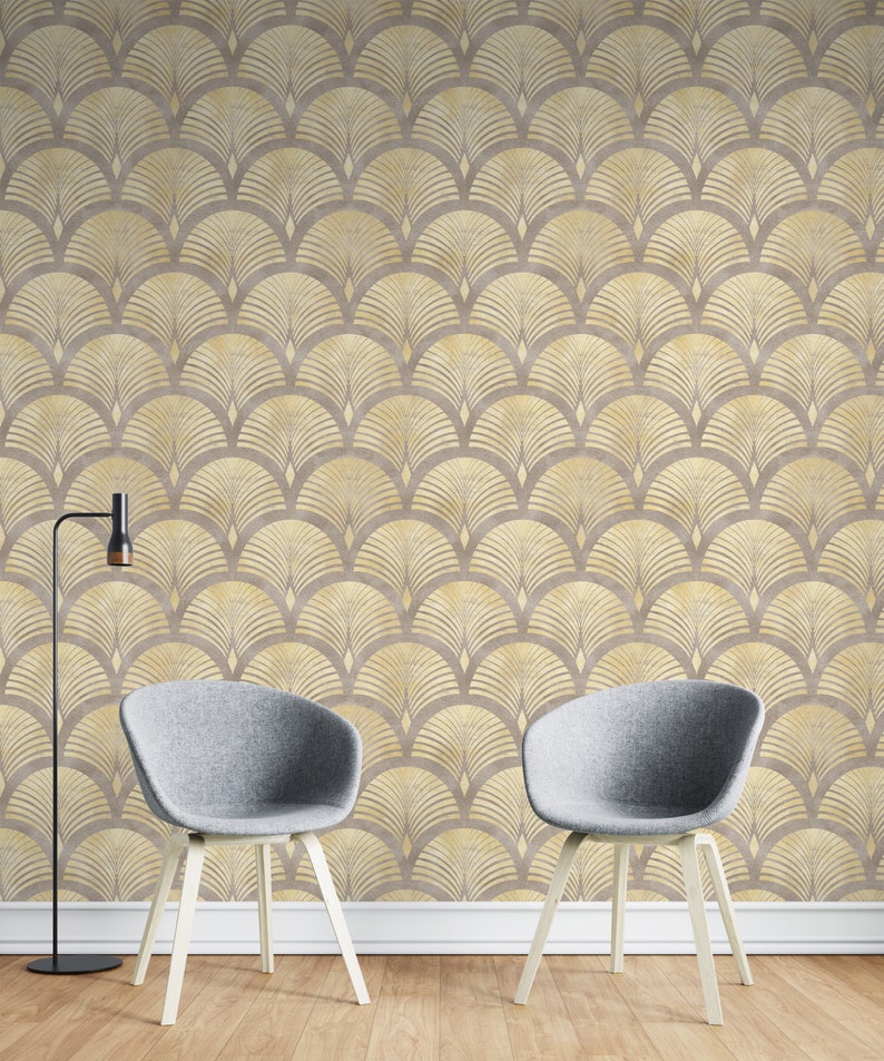 Peel and Stick Wallpaper Japanese Wallpaper Geometric Wall Etsy