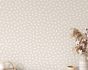 Peel and Stick Wallpaper Geometric Pattern Minimalistic Dotted Wallpaper Abstract Dots Neutral Wallpaper Minimalist Mural