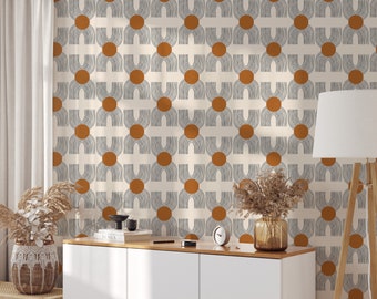 Minimalist Peel and Stick Wallpaper Contemporary Prints Unique Wallpaper Custom Wall Mural Removable Wallpaper Art Wallpaper