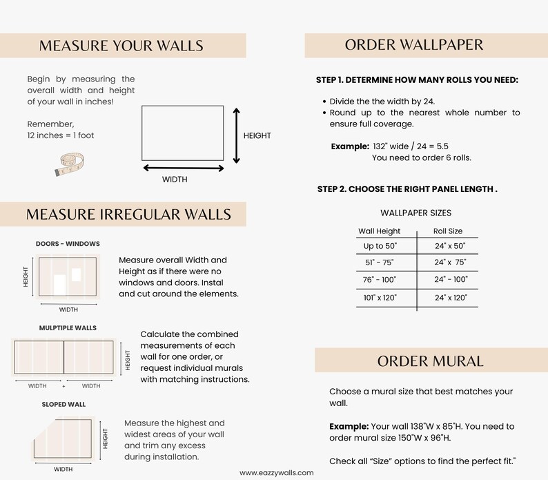 How to measure your wall image