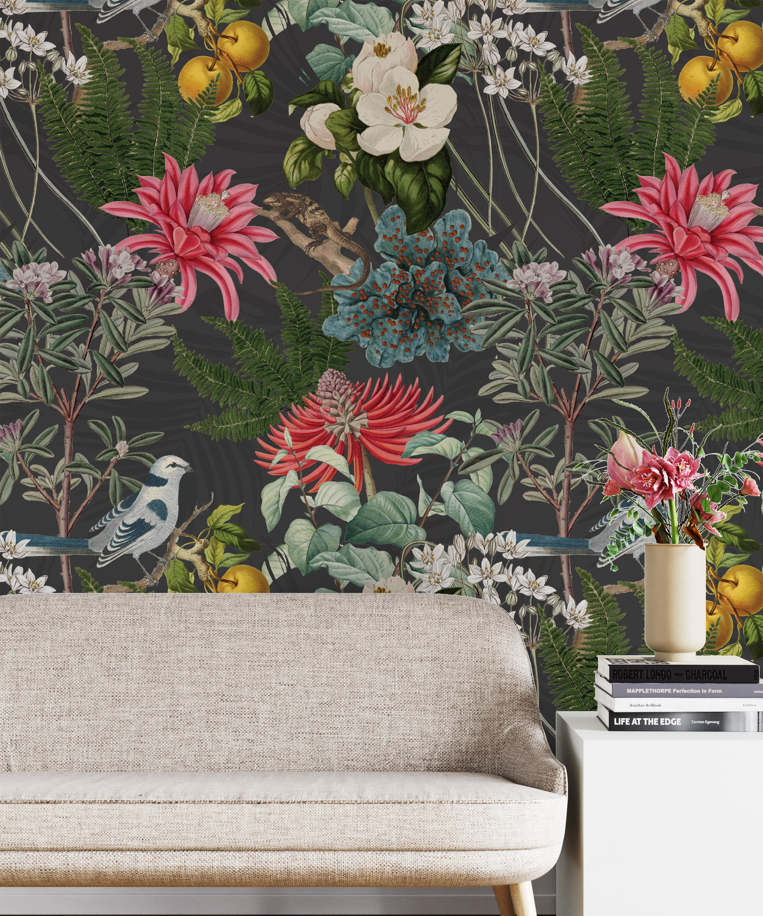 Peel and Stick Wallpaper Removable Wallpaper Botanical | Etsy
