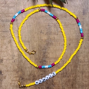 Customizable Face Mask Chain for Teachers, Children, Adults, Beaded ...