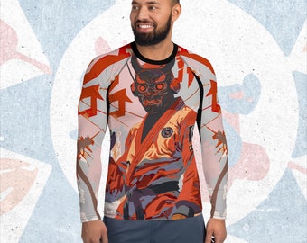 Rakugaki Roller Men's Jiu Jitsu Rash Guard