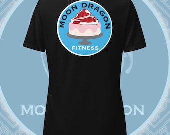 Moon Dragon Fitness Women’s Relaxed Fit Cotton V-Neck Tee