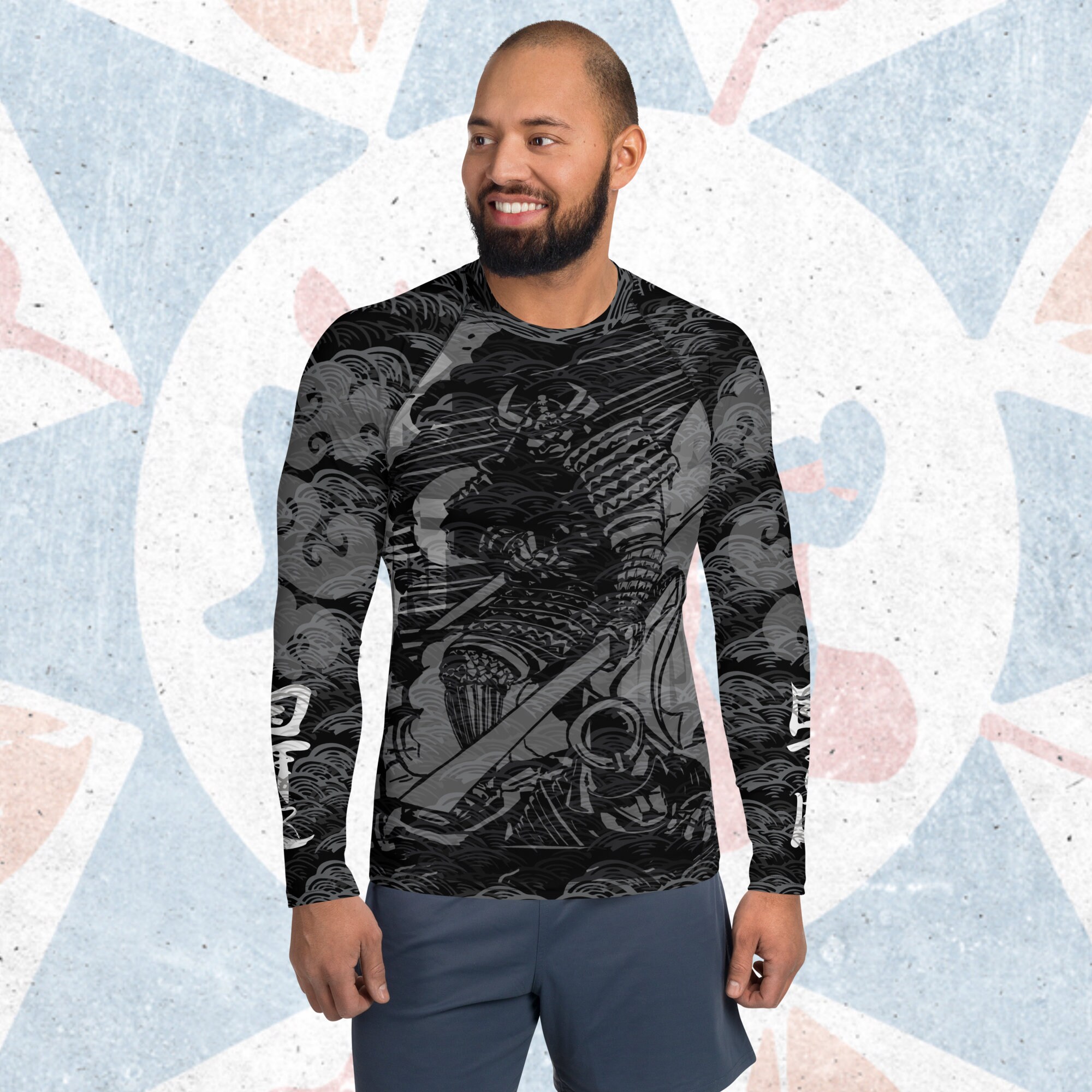 Noir Samurai Men's Rash Guard 