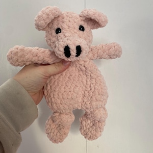Pig Lovey | Pig Snuggler | Crochet Animals | Soft crochet animals | Pig toy for kids | Baby Shower Gifts | Handmade Gifts | Farm Snuggler