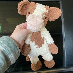 Cow Lovey | Cow Snuggler | Crochet Animals | Soft crochet animals | Cow toy for kids | Baby Shower Gifts | Handmade Gifts | Farm Animals
