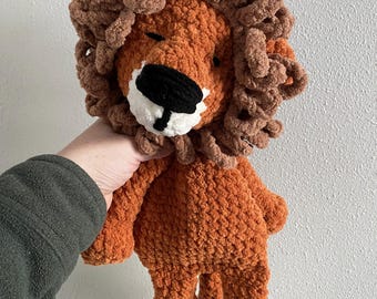 Lion Lovey | Lion Snuggler | Crochet Animals | Soft crochet animals | Lion toy for kids |Handmade Gifts | Baby Shower Gifts | Lion baby gift
