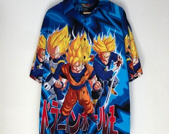 Anime Button Down Etsy