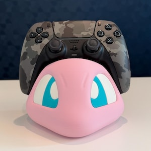 Pokémon-Inspired Holder Mew Controller Holder | Nintendo Switch, PS5 & Xbox Controller Stand | 3D Printed Gaming Desk Organizer | Gamer Gift