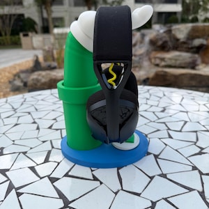 Mario or Luigi Headphone Stand – Super Mario Headset Holder 3D Printed | Gamer Desk Accessory, Switch Gaming Room Decor, Gift for Gamers 画像 19