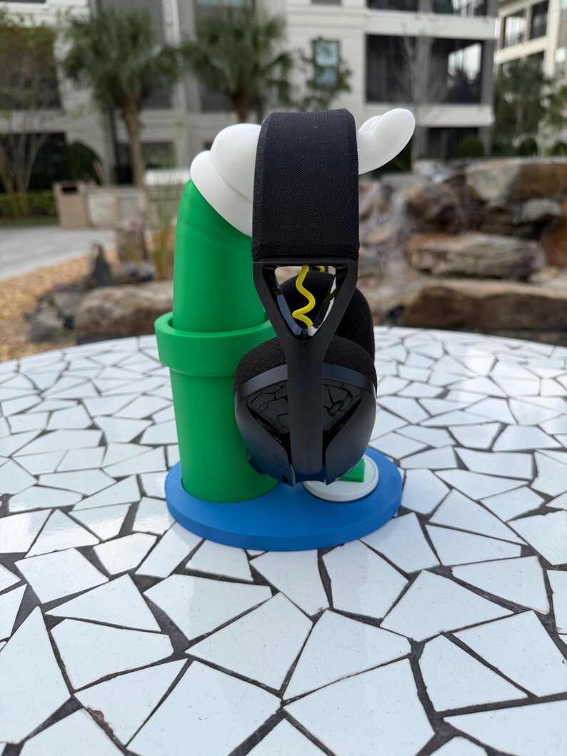 Mario or Luigi Headphone Stand – Super Mario Headset Holder 3D Printed | Gamer Desk Accessory, Switch Gaming Room Decor, Gift for Gamers 画像 19