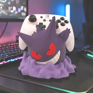 Gengar Controller Stand for PS5 & Nintendo Switch | Gaming Desk Holder | Gamer Gift | Game Room Decor