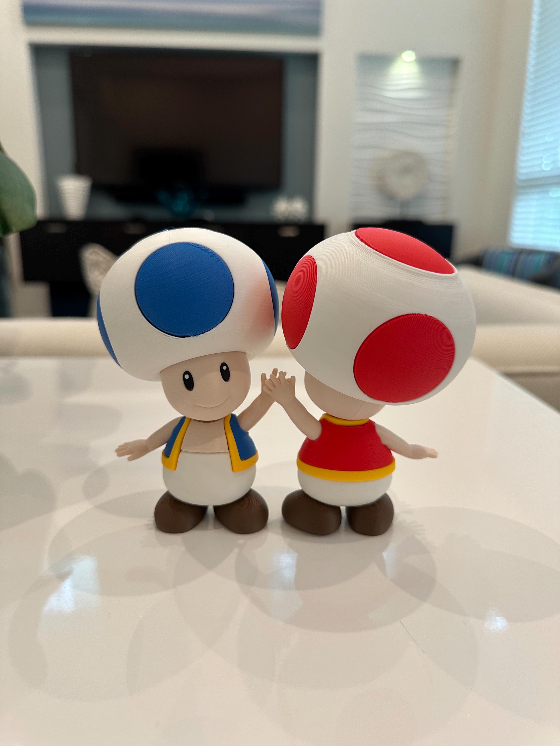 Toad Figurine – Mario Bros Inspired Character | 3D Printed Toy | Gamer ...