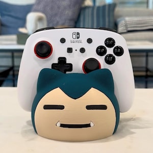 Snorlax Inspired Controller Stand for PS5 & Nintendo Switch | Gamer Desk Decor | Cute Anime Gaming Setup Gift