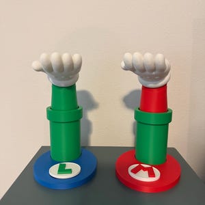 Mario or Luigi Headphone Stand – Super Mario Headset Holder 3D Printed | Gamer Desk Accessory, Switch Gaming Room Decor, Gift for Gamers 画像 15