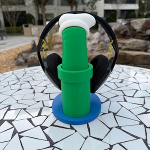 Mario or Luigi Headphone Stand – Super Mario Headset Holder 3D Printed | Gamer Desk Accessory, Switch Gaming Room Decor, Gift for Gamers 画像 18