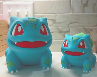 Cofrinho Bulbasaur Impresso em 3D | Cofrinho Inspirado em Pokémon | Cofrinho Bulbasaur | Cofrinho Fofo para Crianças e Colecionadores