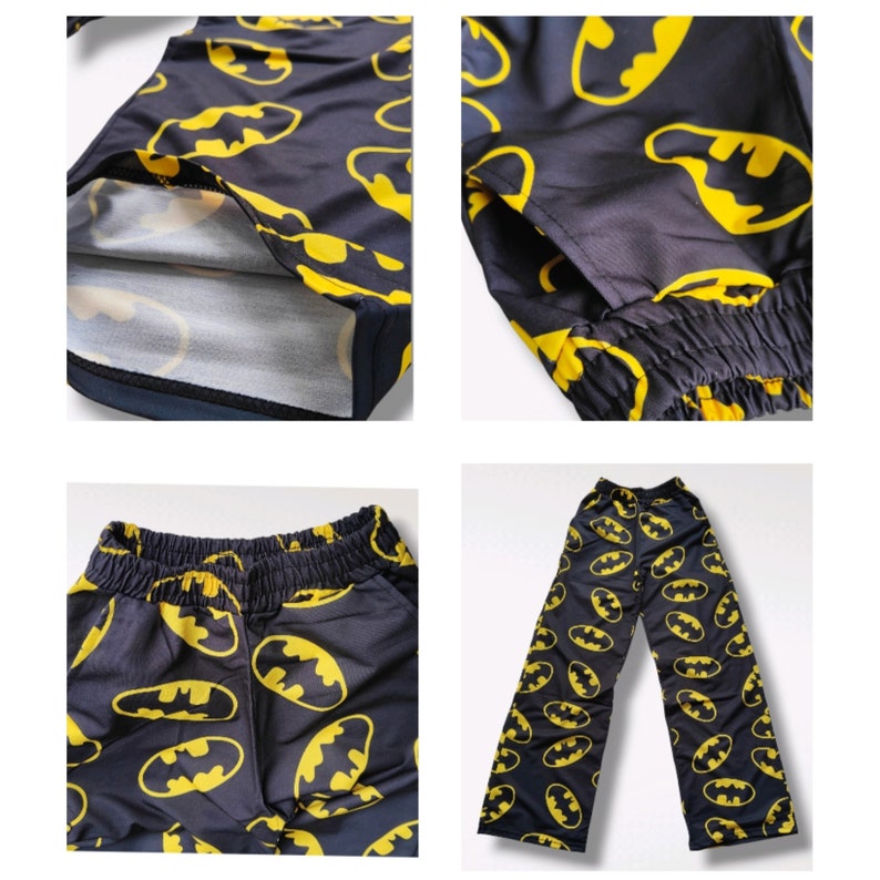 Pantalon de survêtement Batman an 2000, vêtements kawaii, bas de dessin animé, vêtements harajuku, vêtements alternatifs, cadeau de Noël image 9