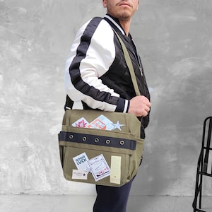 Vintage Military Shoulder Bag, Army Canvas Messenger Bag - Etsy Vintage Military Shoulder Bag, Army Canvas Messenger Bag - Etsy