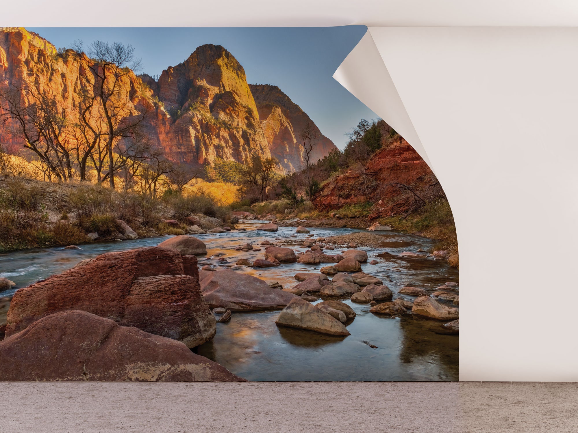 Zion National Park Wallpaper, USA Peel and Stick, Self Adhesive, Wall