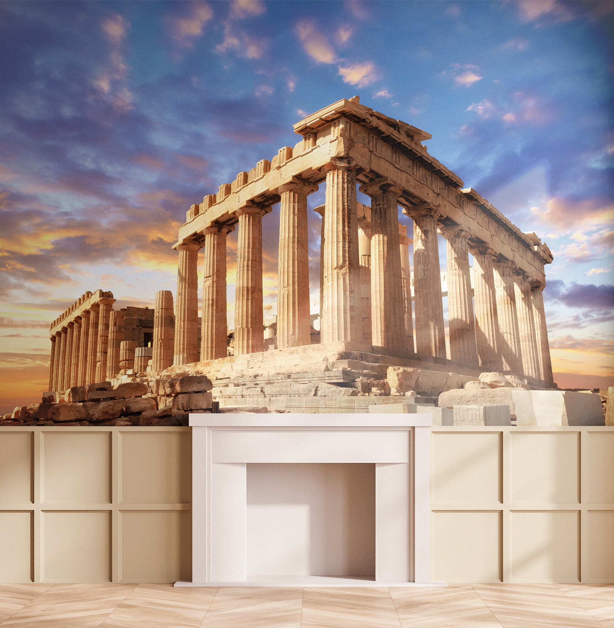 Parthenon Wallpaper, Acropolis, Athens, Greece, Sunset Sky, Greek ...
