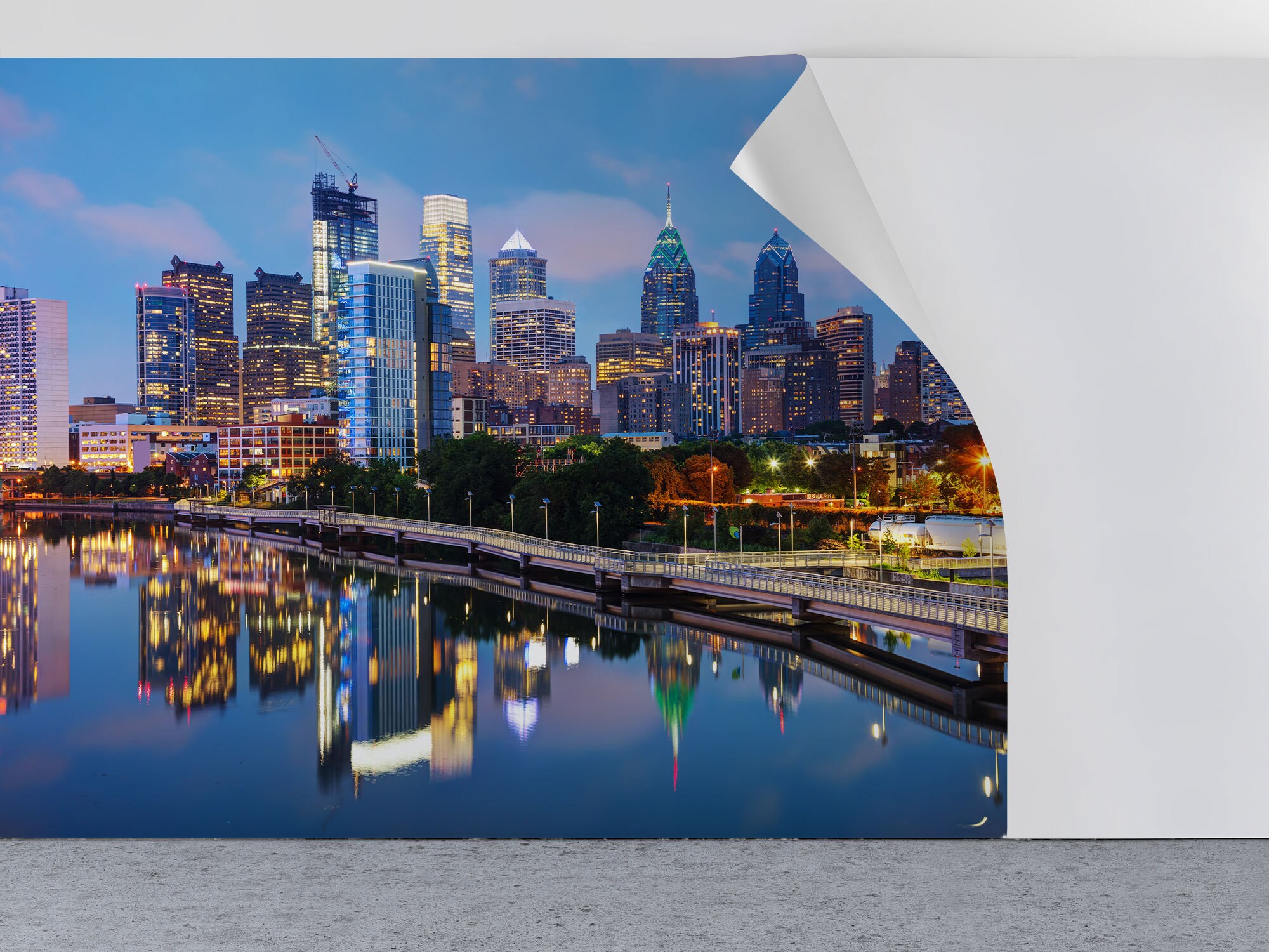 Lush Paint Night Philly View Digital Art Lush Paint Night Philly View Digital Art