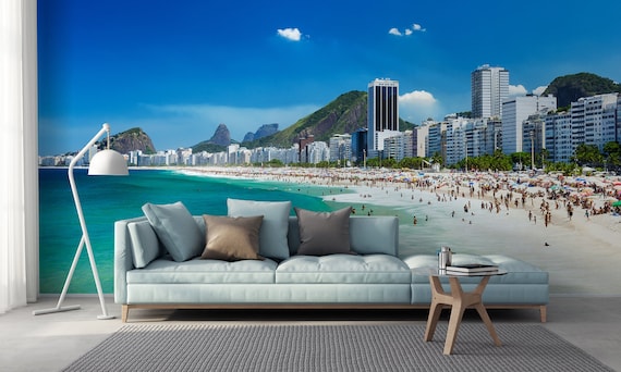 Deserted Copacabana Beach During The Coronavirus Infection Covid 19  Pandemic Brazil Photo Background And Picture For Free Download - Pngtree