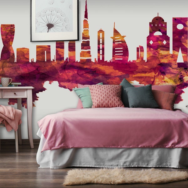 Dubai City Wallpaper Etsy