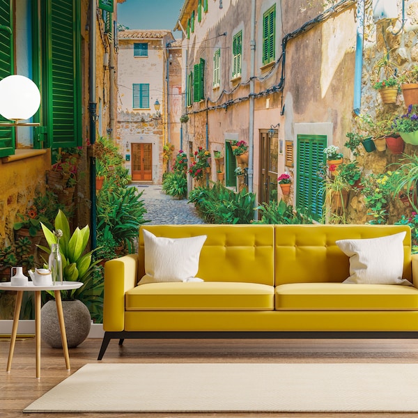 Peel and Stick Spanish Wallpaper Etsy