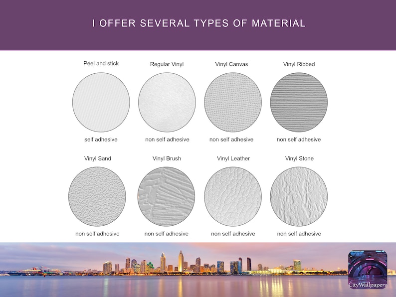 Hong Kong Skyline at Night Wallpaper Peel and Stick, Self Adhesive