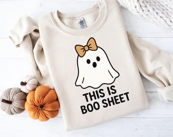 Funny Halloween Ghost PNG: "This Is Boo Sheet" Clipart (Digital Download)
