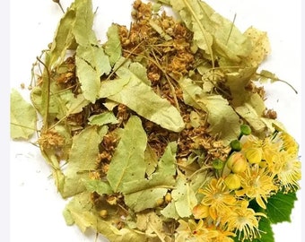 Linden Flower Tea/ Linden Flowers/ Bulk Dried Linden Leaves & Flowers| Organic | Natural | Herbalist | Dried Herbs