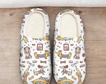 ladies dachshund slippers