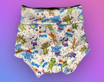 Conjunto de pantalón corto y lazo con estampado de fiesta de palabras, atuendo para bebé y niño pequeño